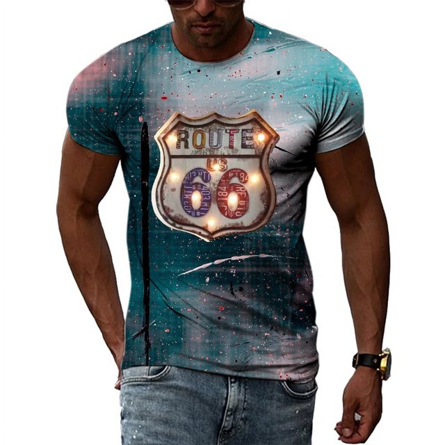 Summer New Design Retro Letters Men T-shirt Fashion Casual Handsome Personality Hip Hop Harajuku Print Short Sleeve Tee