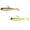 A,B, variant on 2 Pcs Soft Swimbait Lures Pre-Rigged Paddle Tail Fishing Baits Realistic Vibration Slow Sinking Action for Bass Trout Crappie Walleye Saltwater Freshwater River Lake Fishing, 3.54"