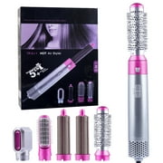 Hair Dryer Brush Styling Tool Set, 5 in 1 Multi-Head Hot Air Comb Volumizer Blow Dryer Brush for Drying, Curling, Straightening