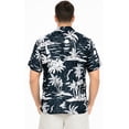 thumbnail image 2 of HAPPY BAY Men's Hawaiian Shirts Short Sleeve Button Down Shirt Mens Summer Shirts Casual Beach Holiday Hawaii Island Shirts for Men Funny XL Palm Sea Shore, Black, 2 of 7