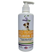 SALMON OIL for Dogs - Primo Pup Vet Health - 100% Pure Wild Caught Alaskan Fish Oil - Promotes Healthy Skin and Shiny Coat - Supports Cardiovascular Health, Central Nervous System & Joints - 8 fl oz