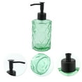 thumbnail image 5 of Unique Bargains 1 Pc Elegant Soap Pump Dispenser for Bathroom 11.15oz Green Black, 5 of 6