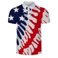 thumbnail image 3 of YDLCAFD Male Summer Independence Day Theme Printed Button Shirt Turn Down Short Sleeve Tops Shirt Tops, 3 of 5