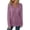 Purple, variant on Women's Ribbed Texture Hoodie, Drawstring Hood Sweatshirt with Button Details, Casual Long Sleeve Pullover, Soft Comfortable Sportswear Top, Winter Relaxed Fit Hooded Shirt Beige L