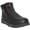 Black, variant on The Western Shops Men's Double Zipper Moc Leather Work Boot