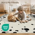 thumbnail image 4 of ODIKA 4'x6' Washable Area Rug Cow Abstract Farmhouse Spotted Patchwork Contemporary Print Pick for Home Office, Under Desk, Non-Slip Chair-Friendly, Flatwoven, 4 of 7