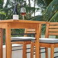 thumbnail image 3 of Gloucester Contemporary Patio Wood Bar Table, 3 of 3