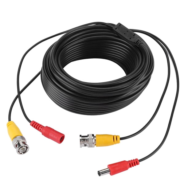 Cable De Extensión De Vídeo BNC Y Alimentación CC, Cable Coaxial CCTV De 10M Con Metal Duradero Y Alambre De Cobre