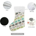 thumbnail image 3 of Coolnut Christmas Stockings 1PCS,Baby Elephant Big Xmas Stockings Gift Decorations and Party Supplies,Used for Fireplace Decoration Socks Christmas Tree Decoration, 3 of 7