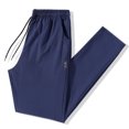 thumbnail image 5 of Men's Casual Pants Men's Straight Slim Casual Quick Drying Stretch Sweatpants Blue 5XL, 5 of 5