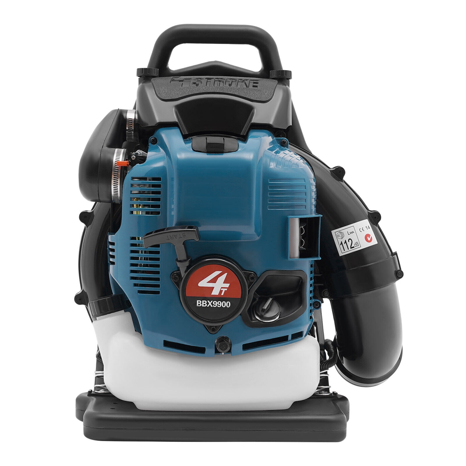 1.9L Gasoline Leaf Blower 4 Stroke Backpack Leaf Blower 75.6CC Backpack Gasoline Engine Leaf Blower, Blue