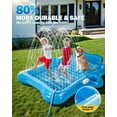 thumbnail image 4 of Inflatable Tanning Pool Lounger Float, 80" x 66"Pool Floats Adult with Automatic Spray Cooling, 5 in 1 Suntan Tub Raft , Sunbathing Bed Lounge for Pool Party Yard Tanning Summer Gift, 4 of 14
