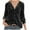 Black, variant on Summer Clothes Savings 2024! TAGOLD Womens Summer Tops,Women's Solid V-neck Retro Gold Velvet Pocket Less Shirt Long Sleeved Top