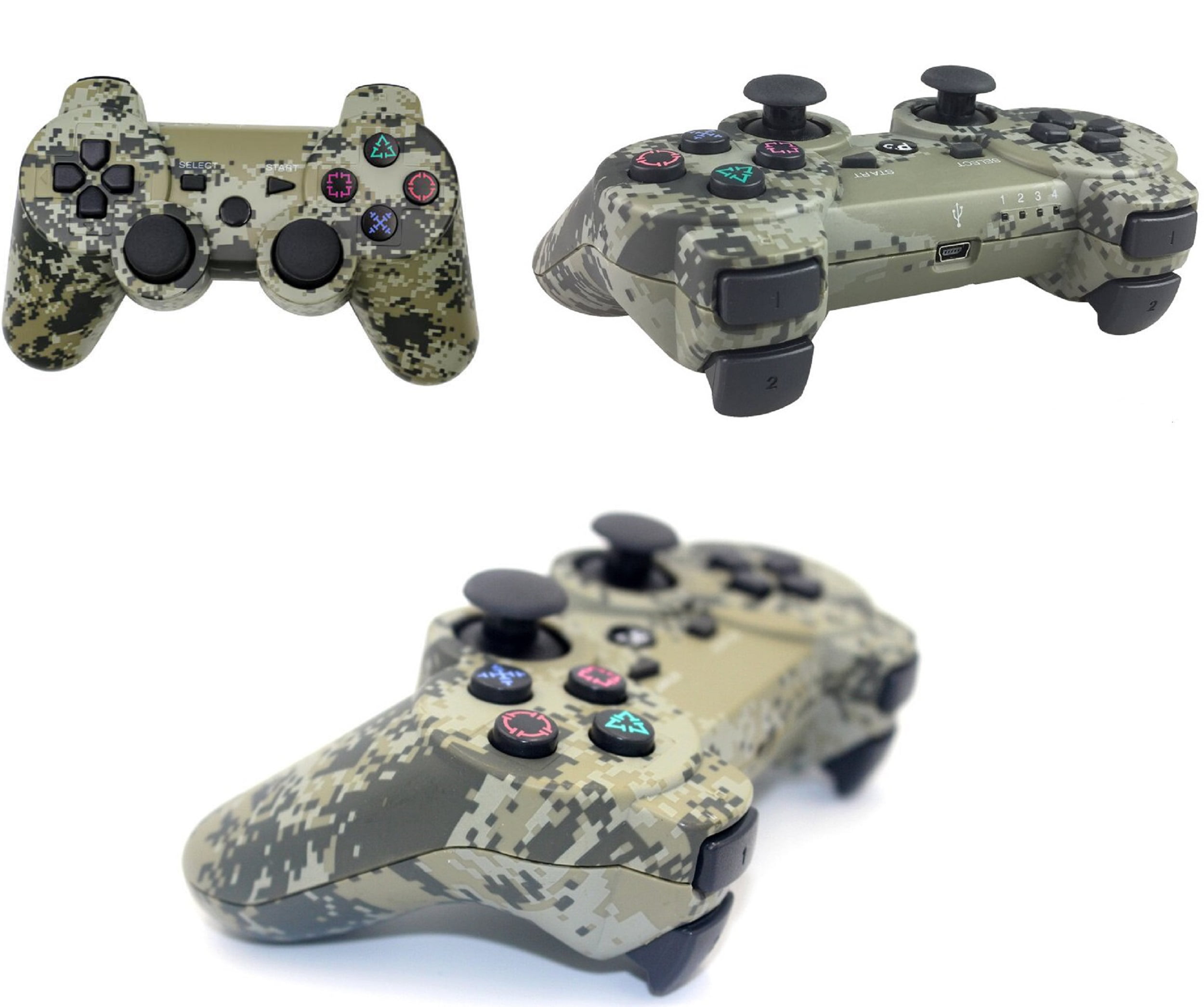 Arsenal Wireless Controller for Playstation 3 , PS3 Camo Green