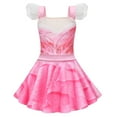 thumbnail image 2 of Girls Glinda Costume Dress Halloween Good Witch Dress up with Accessories, Size 4-5Y, 2 of 7