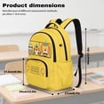 thumbnail image 6 of KUIFORTI Yellow Bus Bookbag and Lunchbox Set 4 piece Kids Backpack with Pencil Bags Water Bottle Sleeve for Elementary School Students Back to School Gifts, 6 of 7