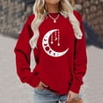 thumbnail image 4 of Patlollav Pntutb Womens Sweatshirt,Ladies Print Loose Long Sleeve Tops, 4 of 7