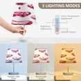 thumbnail image 3 of Bedside Table Lamp, Fully Dimmable Lamp with USB Interface Cable for Bedroom Living Room, Office, Dorm Red Heart-shaped Diamonds, 3 of 8