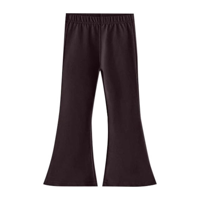 FAOWME Pantalons Larges Unis Mode Décontractée Marron 2-3 Ans