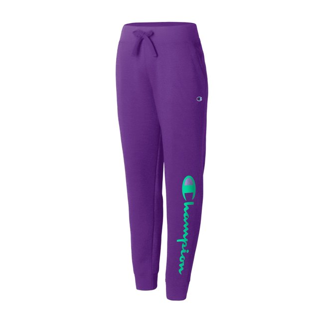 Champion Womens Powerblend Fleece Joggers, XS, Purple Crush