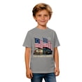 thumbnail image 4 of Hihipz Big Boys 4Th Of July T-Shirt America's 250Th Anniversary USA Flag Print Short Sleeve Crew Neck Patriotic Tee, 4 of 4