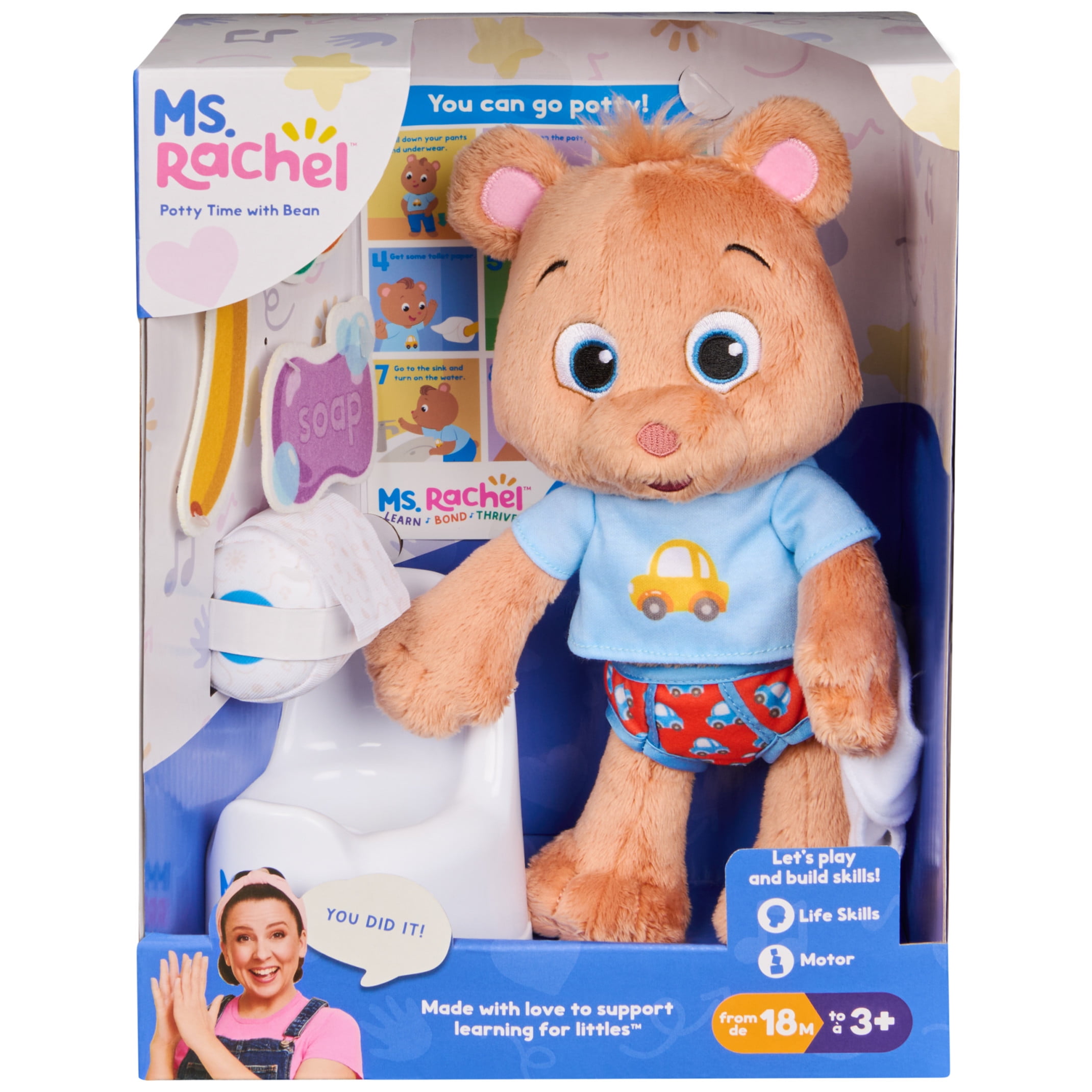 Ms. Rachel Official Potty Time with Bean Doll for 18 Months  3+ Years  (图3)