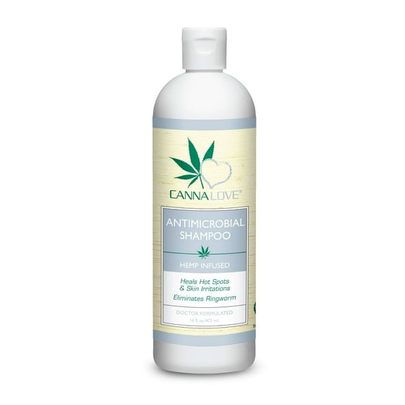 CannaLove Antimicrobial Hemp Infused Dog Shampoo 1ea/16 fl oz