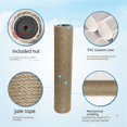 thumbnail image 2 of Cuerda de yute de 6 mm, accesorios para marco de escalada para gatos hechos a mano, columna de agarre para gatos, placa de agarre para gatos resistente a los arañazos, columna de rejilla para gatos, 2 of 4