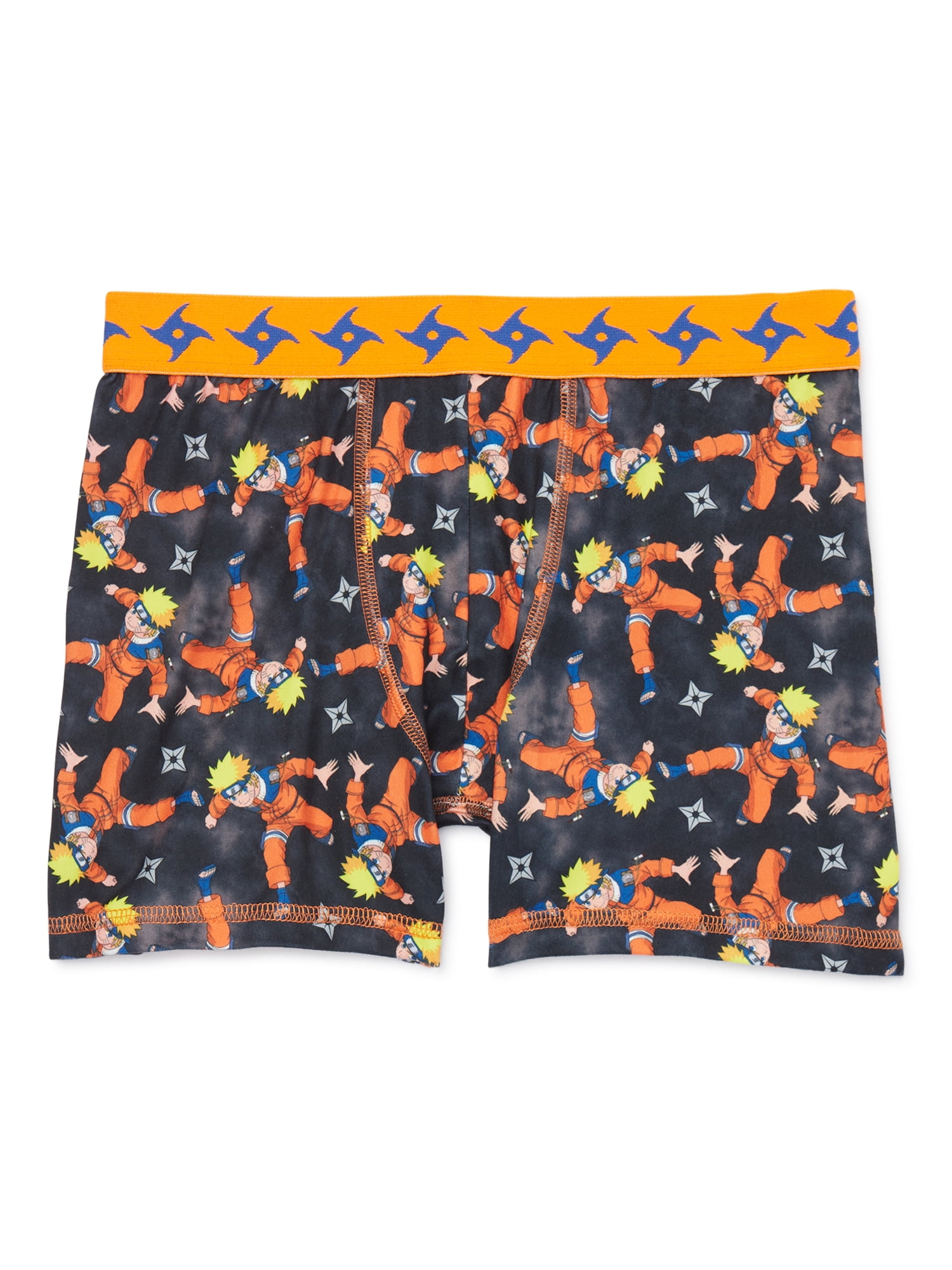 Naruto Shippuden Boys Allover Print Boxer Briefs, 4-Pack, Sizes XS-XL
