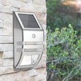 thumbnail image 1 of 2 LED Solar Powered PIR Motion Sensor Wall Light Garden Security Lamp - Silver White, 1 of 5