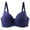 Blue, variant on Bras for Women Padded Back Smooth Seamless Stretch T Shirt Underwire Shaping Bra Size S-3XL