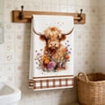 thumbnail image 4 of ddioayh Farmhouse Style Absorbent Kitchen Towel with Upland Cow Floral Design for Dish Drying Hand Towel Bathroom Decorative Towel Housewarming Gift Multiple Styles, 4 of 6