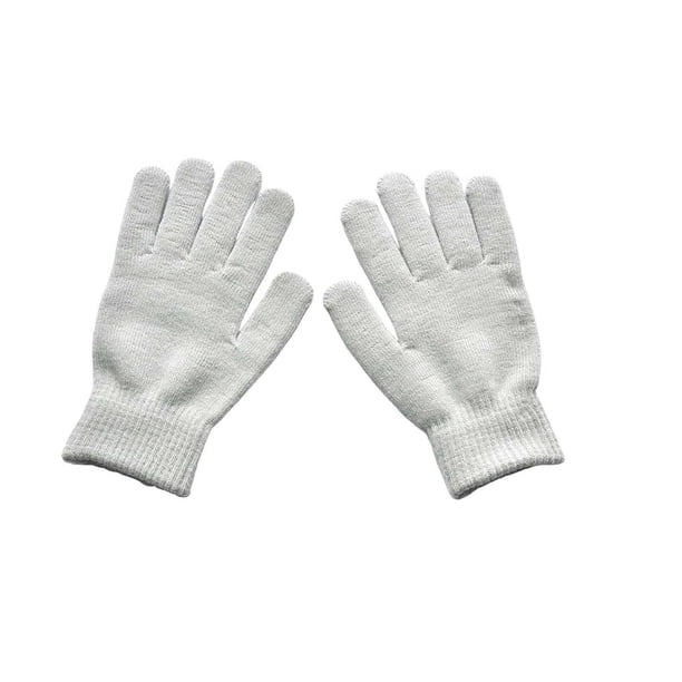 Minnieouse 1 par de guantes de punto elásticos transpirables para hombres y mujeres, guantes cálidos portátiles para deportes de ciclismo para adultos, guantes y mitones gris claro Minnieouse AP012798-08