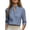 Blue, variant on Sheghy Womens Casual Tops 3/4 Sleeve Oversized Collar Solid Office Work Blouse Black S
