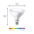 thumbnail image 4 of Philips Smart Wi-Fi Connected LED 120-Watt PAR38 Floodlight Light Bulb, Color, Dimmable, E26 Medium Base (1-Pack), 4 of 9