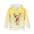thumbnail image 6 of DISNIMO Christmas Reindeer Hoodie Boy and Girl Clothes Hoodies Kids Preppy Hoodies for Teen Girls Graphic Hoodies Size 11-13 Pullover Sweatshirt Kids Hoodie Sweatshirts with Pockets Unisex Child, 6 of 7