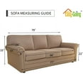 thumbnail image 7 of Easy-Going Reversible Sofa Slipcover Water Resistant Couch Cover, Sofa Size, Taupe/Ivory, 7 of 7