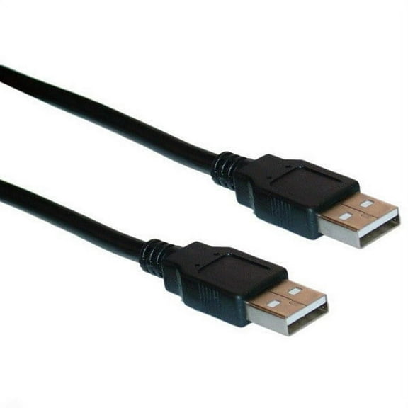 Ax Gear 6' USB 2.0 AA Male to Male Sync Data Transfer Cable, Black