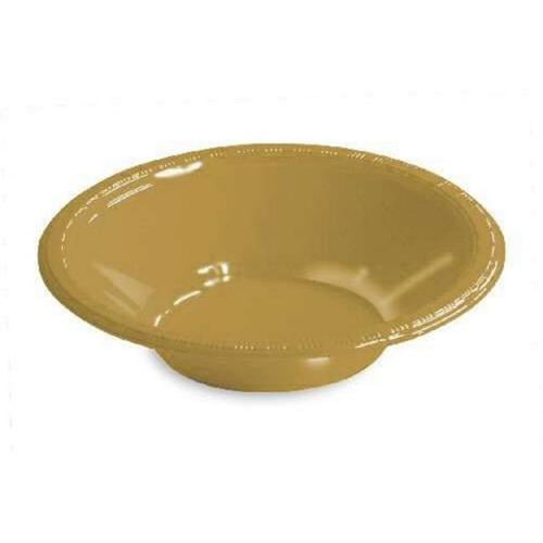 Gold Sparkle Amscan 43034.19 Plastic Bowls 12oz 