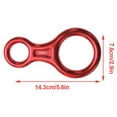 thumbnail image 3 of yingyy Équipement d'Escala Équipement de Sécurité Accessoire de Descente Professionnel Simple en Forme de 8 pour le Sport en Plein Air Protégeant 1Set Rouge, 3 of 6