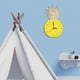 thumbnail image 3 of Reloj de pared con forma de piña, decoración para colgar en la pared, silencioso, estilo nórdico, acrílico, moderno. Amarillo, 3 of 9