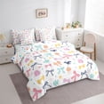 thumbnail image 2 of Erosebridal Colorful Bow Twin Bedding Sets 7-Piece, Cute Jellyfish Shark Bedding Comforter Set, 2 of 7