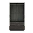 thumbnail image 2 of Woodpeckers Furniture and Mattress 2-Door Wardrobe with 2-Drawers New Design, 2 of 6