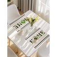 thumbnail image 5 of Rustic Home Placemats Set of 4, Eucalyptus Leaves Floral Wooden Buffalo Plaid Placemats for Dining Table, Place Mats for Kitchen Tabletop, Waterproof Wipeable Dining Table Mats Set, 5 of 9