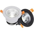 thumbnail image 3 of GFDYREE Lot de 4 5W 3 Pouces LED Downlight COB Kit de Rénovation Directionnelle Plafond Encastré Peut Garniture d'Éclairage 350LM Équivalent Ampoules Halogènes 35Watt (Noir, Blanc Froid-6000k), 3 of 6