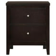 thumbnail image 5 of FurniFact 2-Drawer Rectangular Nightstand Cappuccino, Wood Nightstand with Drawers, 5 of 5