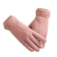 thumbnail image 2 of Winter Gloves For Women - Suede Gloves with Bow - Finest Selection, 2 of 8