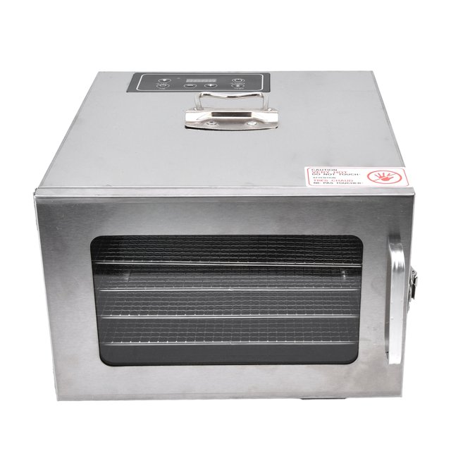 Food Dehydrator Machine, 400W Food Dehydrator Stainless Steel 6 Trays, Electric Food Dryer Machine For Beef Jerky Preserving Wild Food And Fruit Vegetable Dryer In Home Kitchen