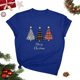 thumbnail image 5 of Blusas para las Mujeres Casual, Navidad Impresión Cuello Redondo Blusa de Moda, Fiesta de Fiesta Camiseta Top, 5 of 7
