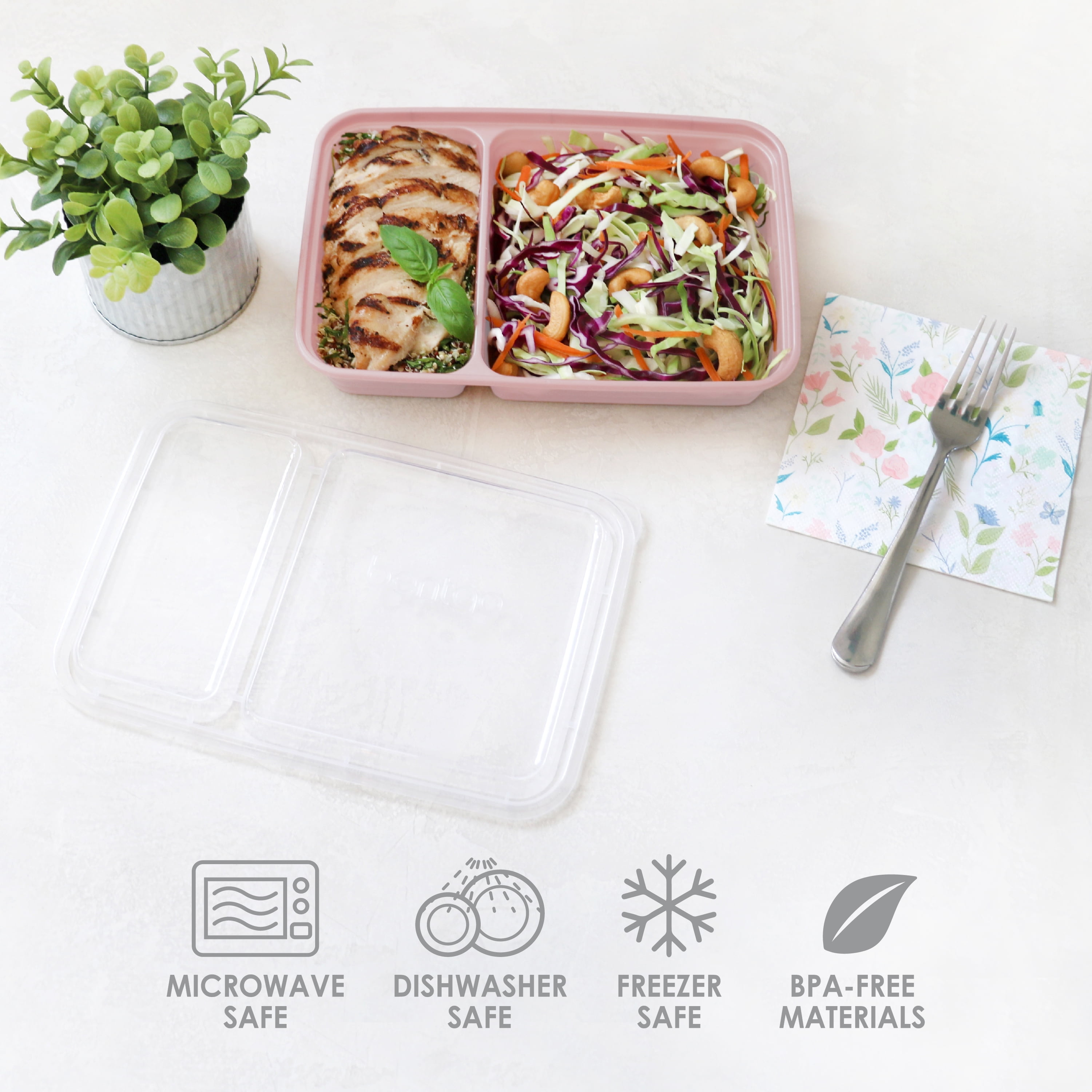 Bentgo Meal Prep Kit, 1, 2, & 3-compartment Containers, Microwavable - Rich  Shades - 60pc : Target